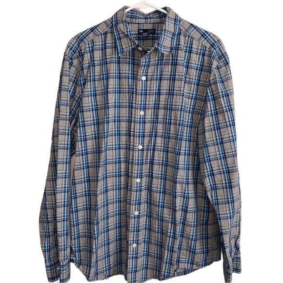 Gap men’s plaid button down shirt size large - Picture 2 of 7